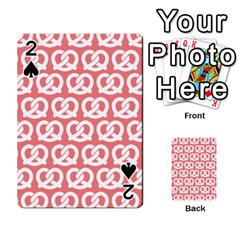 Chic Pretzel Illustrations Pattern Playing Cards 54 Designs  by GardenOfOphir