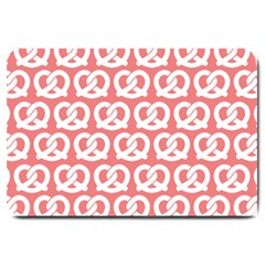 Chic Pretzel Illustrations Pattern Large Doormat  by GardenOfOphir