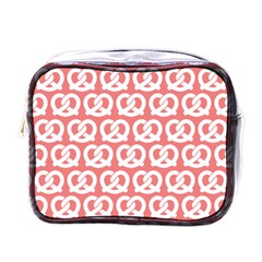 Chic Pretzel Illustrations Pattern Mini Toiletries Bags by GardenOfOphir