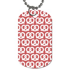 Trendy Pretzel Illustrations Pattern Dog Tag (one Side)