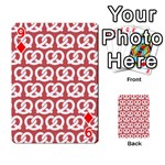 Trendy Pretzel Illustrations Pattern Playing Cards 54 Designs  Front - Diamond9