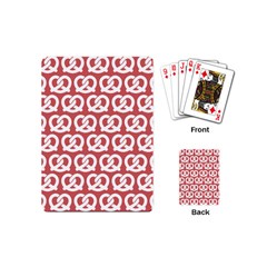 Trendy Pretzel Illustrations Pattern Playing Cards (mini)  by GardenOfOphir