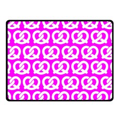 Pink Pretzel Illustrations Pattern Fleece Blanket (small) by GardenOfOphir
