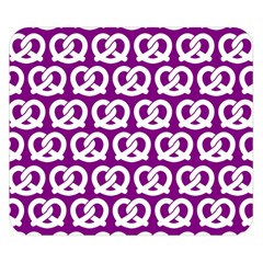 Purple Pretzel Illustrations Pattern Double Sided Flano Blanket (small)  by GardenOfOphir