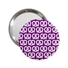 Purple Pretzel Illustrations Pattern 2 25  Handbag Mirrors by GardenOfOphir