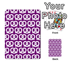 Purple Pretzel Illustrations Pattern Multi-purpose Cards (rectangle)  by GardenOfOphir