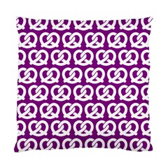 Purple Pretzel Illustrations Pattern Standard Cushion Case (one Side)  by GardenOfOphir