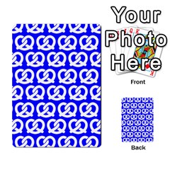 Blue Pretzel Illustrations Pattern Multi-purpose Cards (rectangle) 