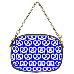 Blue Pretzel Illustrations Pattern Chain Purses (one Side)  by GardenOfOphir