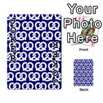 Navy Pretzel Illustrations Pattern Playing Cards 54 Designs  Front - Joker1