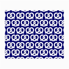 Navy Pretzel Illustrations Pattern Small Glasses Cloth (2-side) by GardenOfOphir