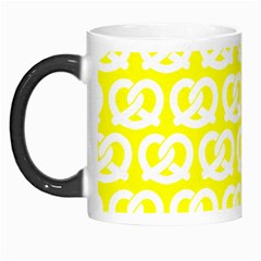 Yellow Pretzel Illustrations Pattern Morph Mugs by GardenOfOphir