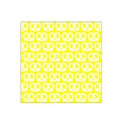 Yellow Pretzel Illustrations Pattern Satin Bandana Scarf by GardenOfOphir