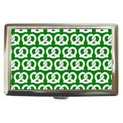 Green Pretzel Illustrations Pattern Cigarette Money Cases by GardenOfOphir