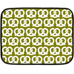 Olive Pretzel Illustrations Pattern Fleece Blanket (mini) by GardenOfOphir
