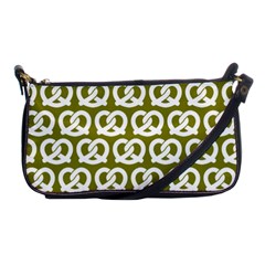 Olive Pretzel Illustrations Pattern Shoulder Clutch Bags by GardenOfOphir