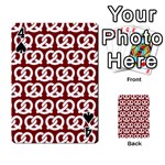 Red Pretzel Illustrations Pattern Playing Cards 54 Designs  Front - Spade4