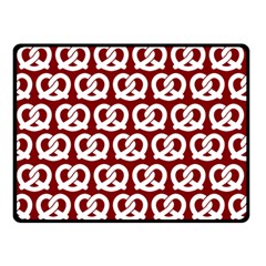 Red Pretzel Illustrations Pattern Double Sided Fleece Blanket (small)  by GardenOfOphir