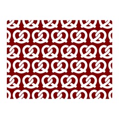 Red Pretzel Illustrations Pattern Double Sided Flano Blanket (mini)  by GardenOfOphir