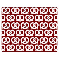 Red Pretzel Illustrations Pattern Double Sided Flano Blanket (medium)  by GardenOfOphir