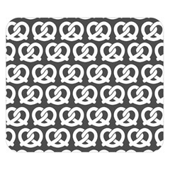 Gray Pretzel Illustrations Pattern Double Sided Flano Blanket (small)  by GardenOfOphir