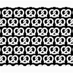 Black And White Pretzel Illustrations Pattern Collage 8  x 10  10 x8  Print - 1