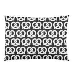 Gray Pretzel Illustrations Pattern Pillow Cases