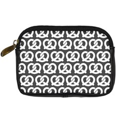 Gray Pretzel Illustrations Pattern Digital Camera Cases by GardenOfOphir