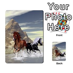 Beautiful Horses Running In A River Multi-purpose Cards (rectangle) 