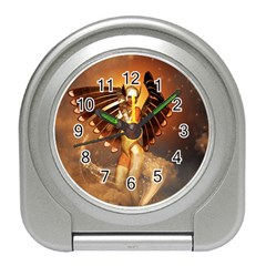 Beautiful Angel In The Sky Travel Alarm Clocks by FantasyWorld7