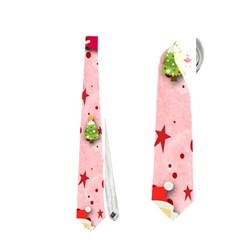 Red Christmas Pattern Neckties (two Side)  by KirstenStar