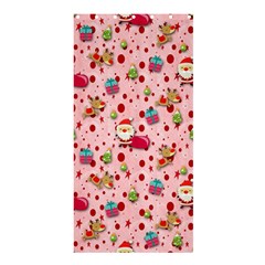 Red Christmas Pattern Shower Curtain 36  X 72  (stall)  by KirstenStar