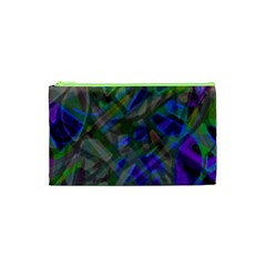 Colorful Abstract Stained Glass G301 Cosmetic Bag (xs) by MedusArt