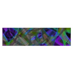 Colorful Abstract Stained Glass G301 Satin Scarf (oblong) by MedusArt