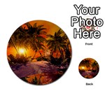 Wonderful Sunset In  A Fantasy World Multi-purpose Cards (Round)  Back 19