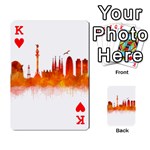 Barcelona 02 Playing Cards 54 Designs  Front - HeartK