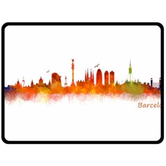 Barcelona 02 Double Sided Fleece Blanket (large) 