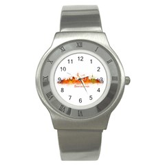 Barcelona City Art Stainless Steel Watches