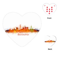 Barcelona City Art Playing Cards (heart) 