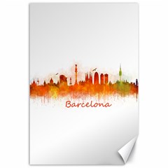 Barcelona City Art Canvas 24  x 36 