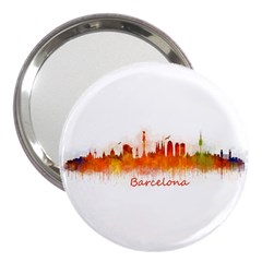 Barcelona City Art 3  Handbag Mirrors