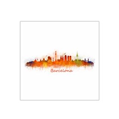 Barcelona City Art Satin Bandana Scarf