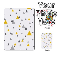 Pastel Random Triangles Modern Pattern Multi-purpose Cards (rectangle)  by Dushan