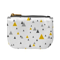 Pastel Random Triangles Modern Pattern Mini Coin Purses by Dushan