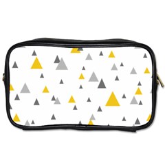 Pastel Random Triangles Modern Pattern Toiletries Bags 2-side by Dushan