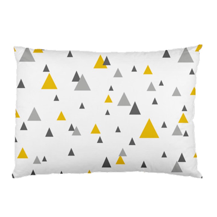 Pastel Random Triangles Modern Pattern Pillow Cases (Two Sides)