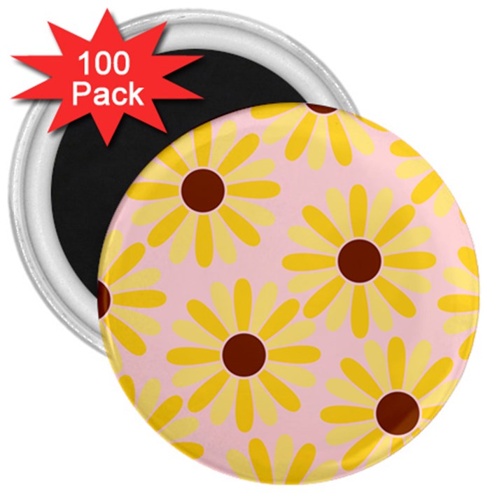 Sunflower 3  Magnets (100 pack)