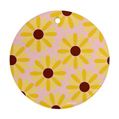 Sunflower Round Ornament (two Sides) 