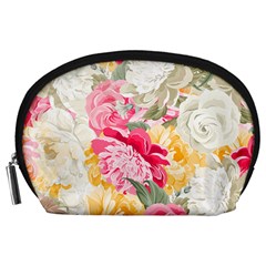 Colorful Floral Collage Accessory Pouches (large) 