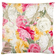 Colorful Floral Collage Standard Flano Cushion Cases (two Sides) 